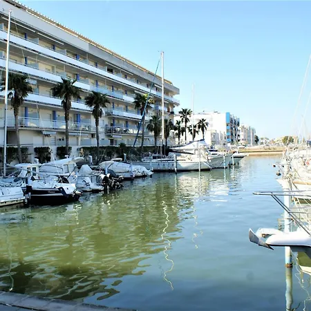 Con Vistas Al Canal En Residencia Con Piscina Av-20 * Roses